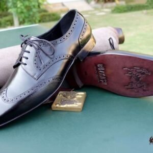 Aügeron - Full Brogue Derby in Black